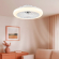 SMART LED Loftlampe & Ventilator Ø450 Med CCT Lys - Hvid