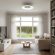 LED Loftlampe & Ventilator Ø600 (Lys i RGB+CCT) - Hvid
