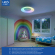 LED Loftlampe & Ventilator Ø600 (Lys i RGB+CCT) - Hvid