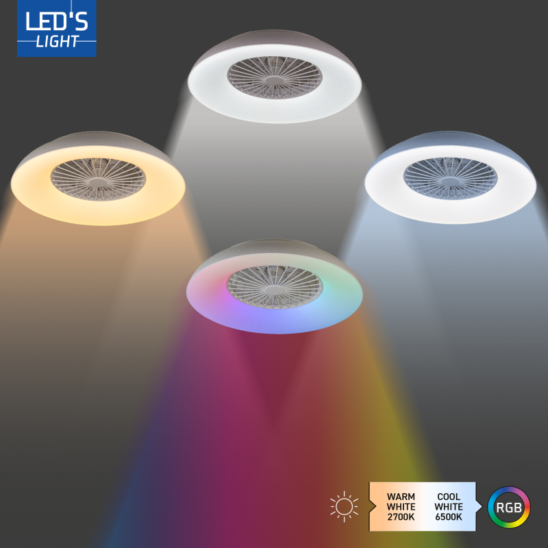 LED Loftlampe & Ventilator...