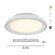 LED Loftlampe & Ventilator Ø450 (Lys i RGB+CCT) - Hvid