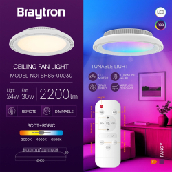 LED Loftlampe & Ventilator...