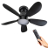 LED Loftlampe & Ventilator Ø530 (CCT Lys 2200K - 6500K) - Sort