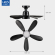 LED Loftlampe & Ventilator Ø530 (CCT Lys 2200K - 6500K) - Sort