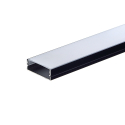 SURFACE 30 Sort/Opal Alu Profil Til LED Strip (Komplet) - 2 Meter