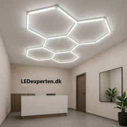 Hexagon CCT LED Lysskinne...