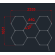Hexagon CCT LED Lysskinne Loftgitter (Komplet Med 5 Felter)