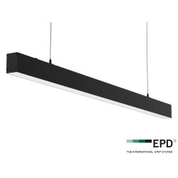 SQUARE LED Kontorarmatur 40W 3000K/4000K, Ra90, Dali - Sort
