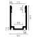 Aluminiumsprofil Til LED NEON Flex 8x16 & 10x16 - 2 Meter