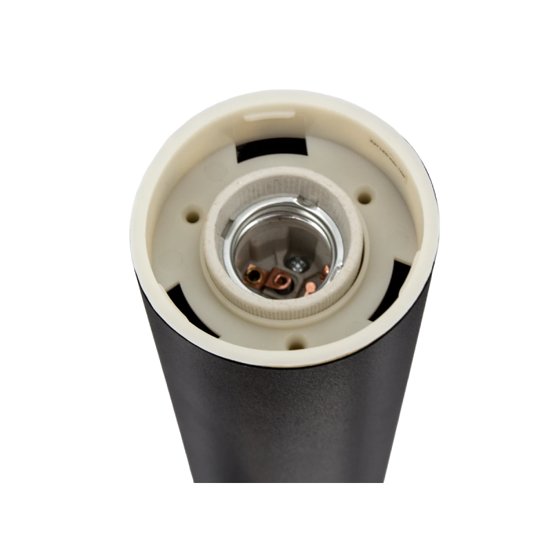 CUBE Rund Udendørs Bedlampe Til E27 LED, IP44 - Sort