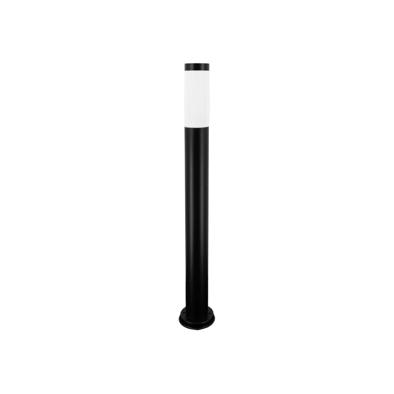 4 x CUBE Rund Udendørs Bedlampe Til E27 LED, IP44 - Sort