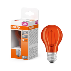 Osram Décor E27 LED Pærer i Orange, 2,5W