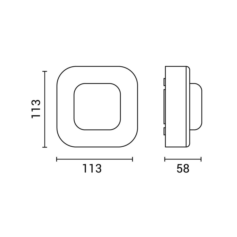 PIR Bevægelsessensor 360° Inde-/Udendørs IP54 230V - Hvid