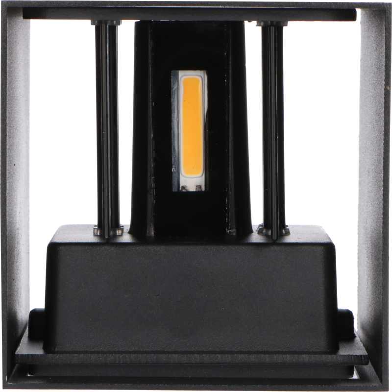 CUBE Dæmpbar LED Udendørs Væglampe CCT 5W Up/Down Ra90, Sort