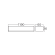 BRY Hi-Lumen LED Armatur i Sort 36W m/CCT Lys IP40 230V 120cm
