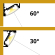 CORNER 6 Sort/Sort Alu Profil Til LED Strip - 2 Meter