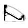 CORNER 6 Sort/Sort Alu Profil Til LED Strip - 2 Meter