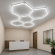 Hexagon CCT LED Lysskinne Loftgitter (Komplet Med 5 Felter)