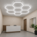 Hexagon LED Lysskinne Loftgitter (Komplet Med 8 Felter)