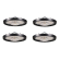 4 x Pro LED High Bay Lampe På 100W, IP65 i 3000K/4000K/6000K