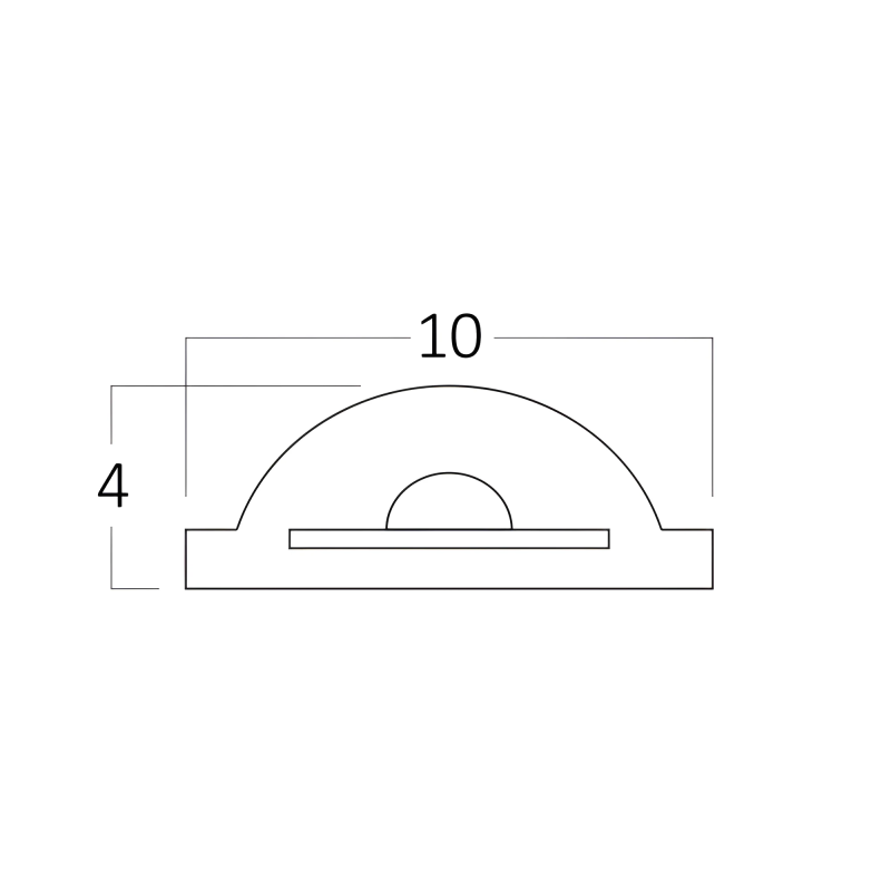 AMBER COB LED Strip 230V i 1800K, 10W/m, IP65, Dæmpbar