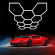 Hexagon LED Lysskinne Loftgitter (Komplet Med 11 Felter)