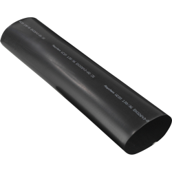 Krympeflex i Sort (Ø 24/8 mm. Med Lim) - 5 cm. Stykke