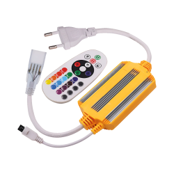 Ecoline RGB Controller 230V, IP65 inkl. IP20 Fjernbetjening